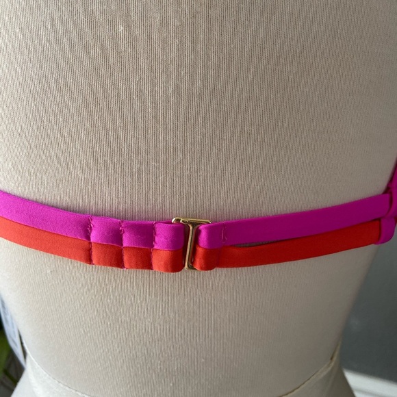 Sugar Beach pink and orange bikini top - Picture 4 of 8